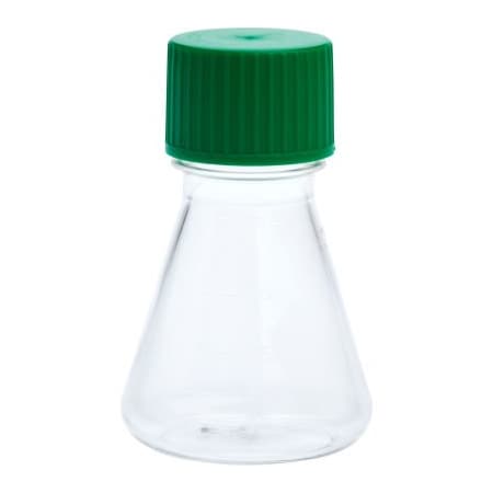 Celltreat CELLTREAT 125mL Erlenmeyer Flask, Solid Cap, Plain Bottom, PETG, Sterile 229800